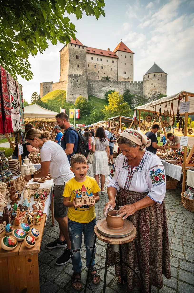An interactive map highlighting the priority-based route flow connecting key castle sites in Slovakia.